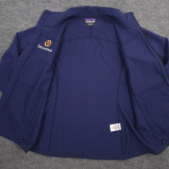 Patagonia Adze Jacket Womens XL Blue Wind Water Resistant Softshell Midweight - Picture 5 of 12